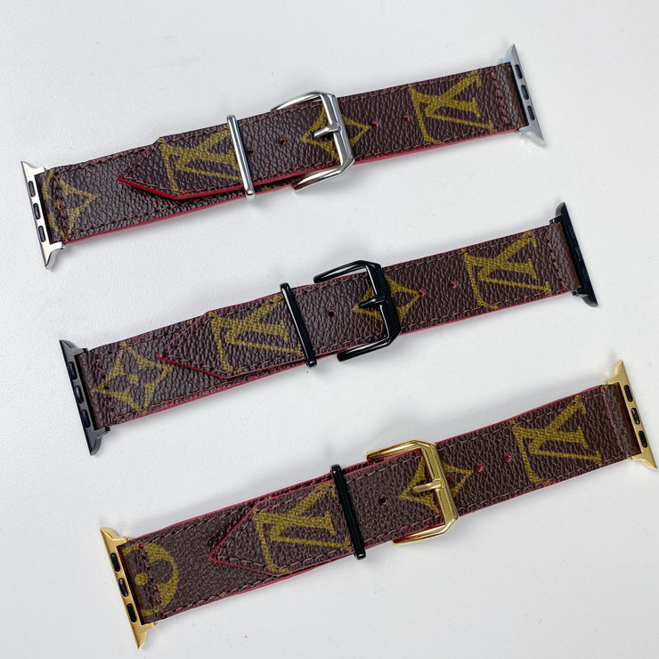 LV Monogram Custom Apple Watch Band